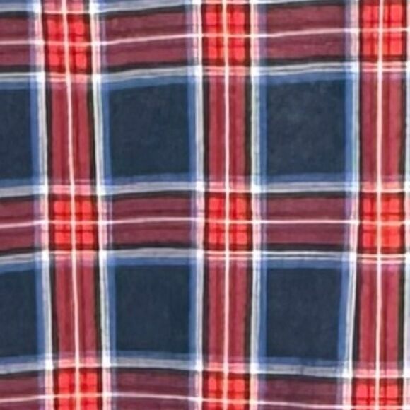 Abercrombie & Fitch Muscle Plaid Button Up Shirt Men's Medium M Red Blue - Picture 8 of 16